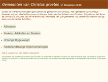 Tablet Screenshot of gemeente-van-christus.org